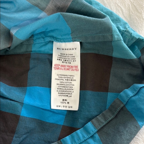 Kids Blue Plaid Sleeveless Top - Picture 4 of 4